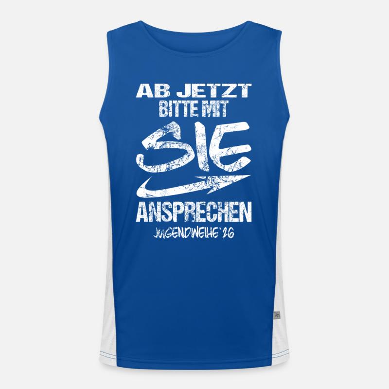 Jugendweihe - Jugendweihe 2026 Funktionelles Kontrast-Tank Top für Männer 