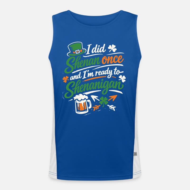 Ready vor Shenanigans | St. Patrick's Day Funktionelles Kontrast-Tank Top für Männer 