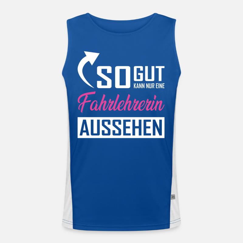 Only a driving instructor can look so good Men's Functional Contrast Tank Top 