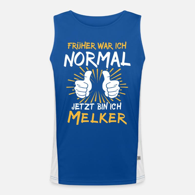 Melker Spruch Funktionelles Kontrast-Tank Top für Männer 