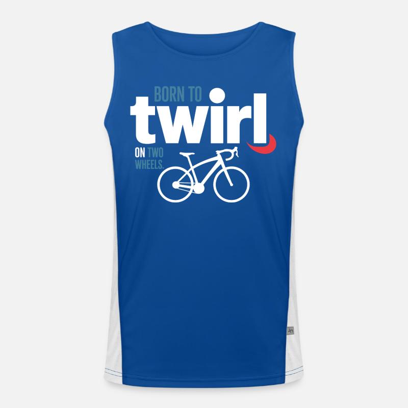 Professional Bicycle Acrobatics Elite Twirl  Men's Functional Contrast Tank Top 