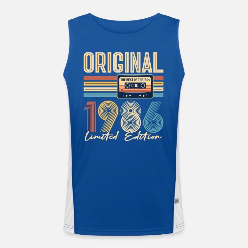 40e anniversaire, 40 ans, original 1986 Débardeur respirant contrasté Homme 