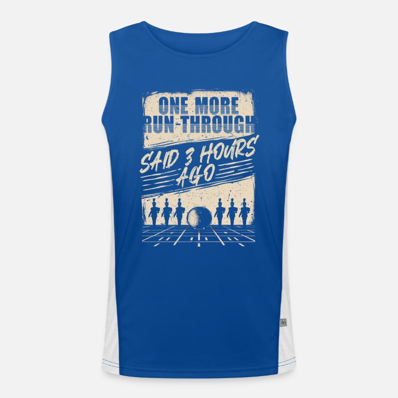 Marching band brass band Men's Functional Contrast Tank Top 