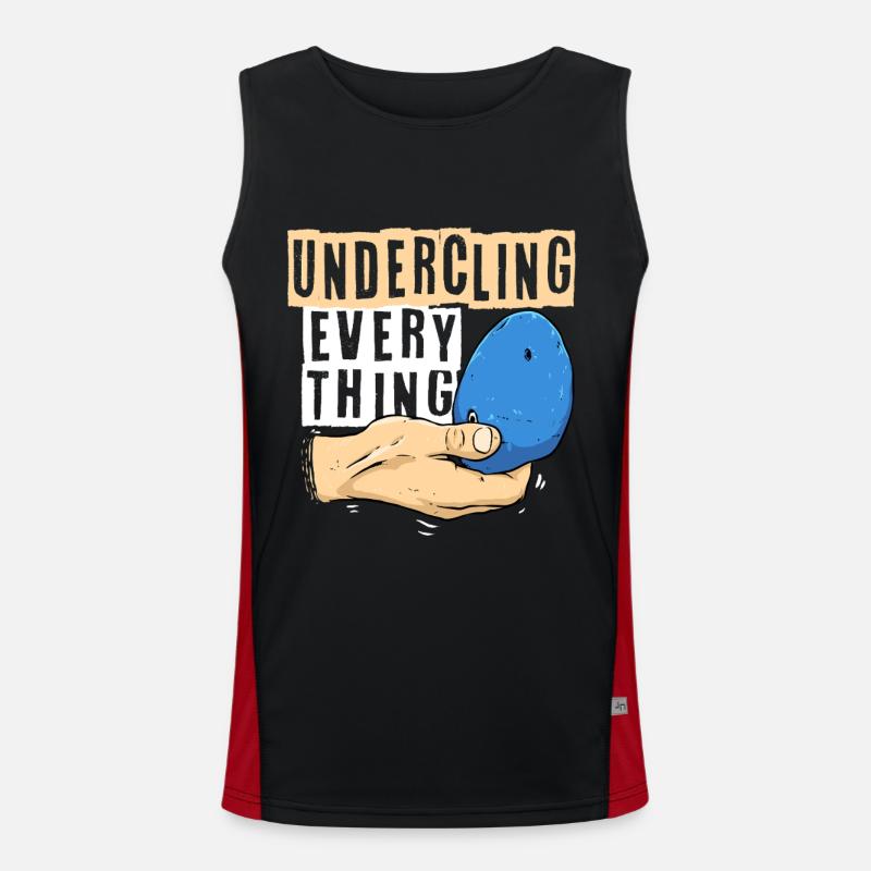 Indoor Climbing Indoor Climbing - Men's Functional Contrast Tank Top - black/red