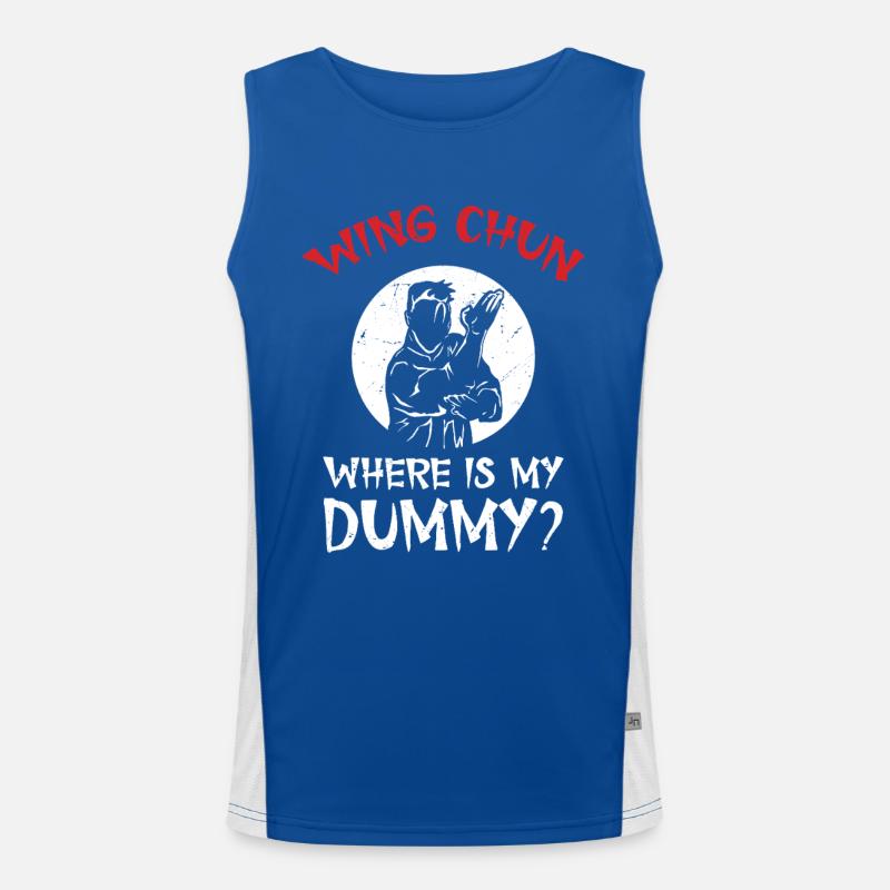 Wing Chun Lehrerausbildung Kampfsport Funktionelles Kontrast-Tank Top für Männer 