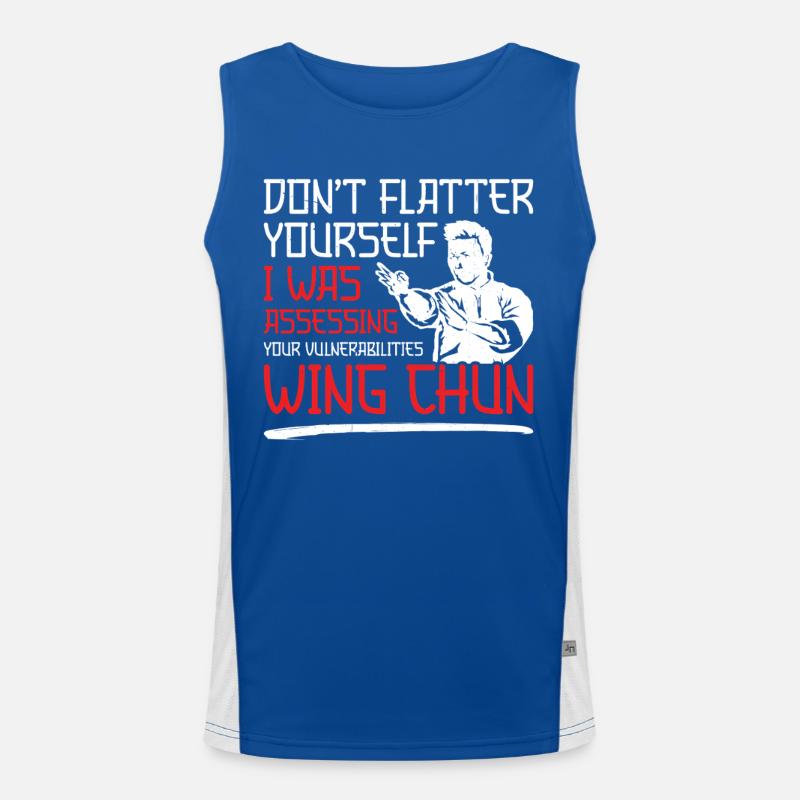 Wing Chun Mädchen Kung Fu Training Wing Chun Funktionelles Kontrast-Tank Top für Männer 