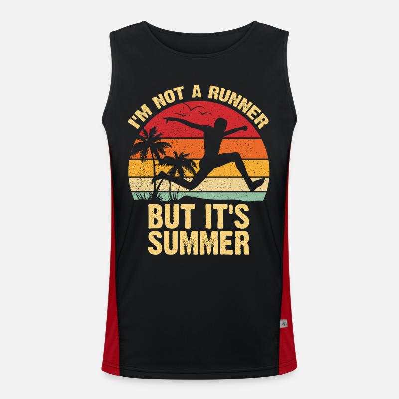 Not a Runner It's Summer Men's Functional Contrast Tank Top 