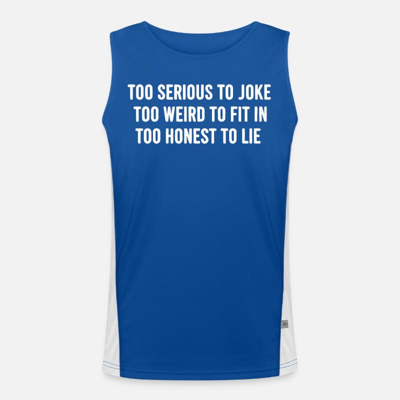 Honnête, Authentique, Direct Débardeur respirant contrasté Homme 