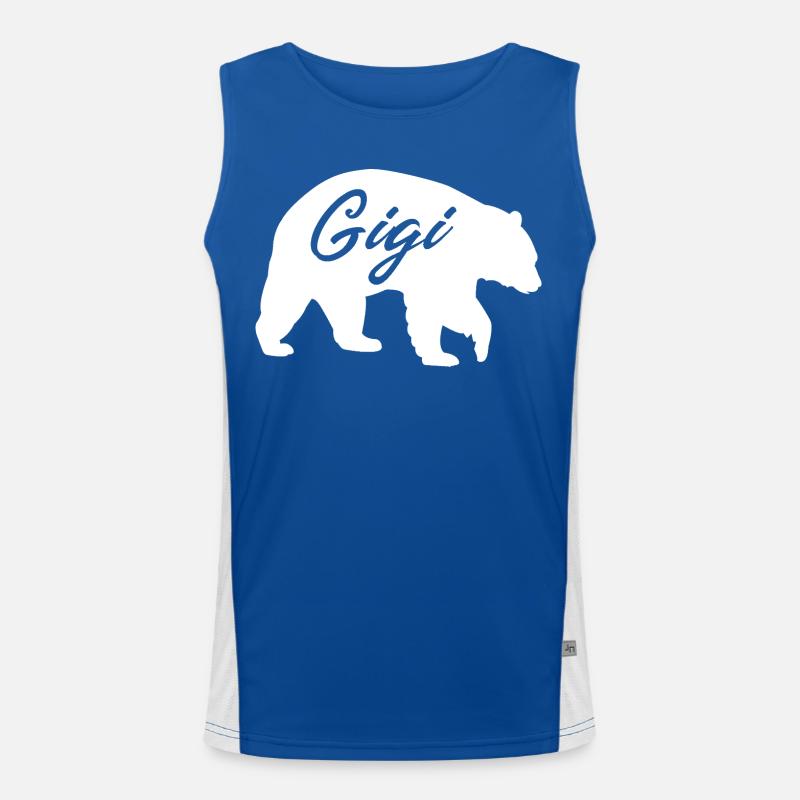 Gigi Bear süßes Oma-Geschenkhemd Funktionelles Kontrast-Tank Top für Männer 