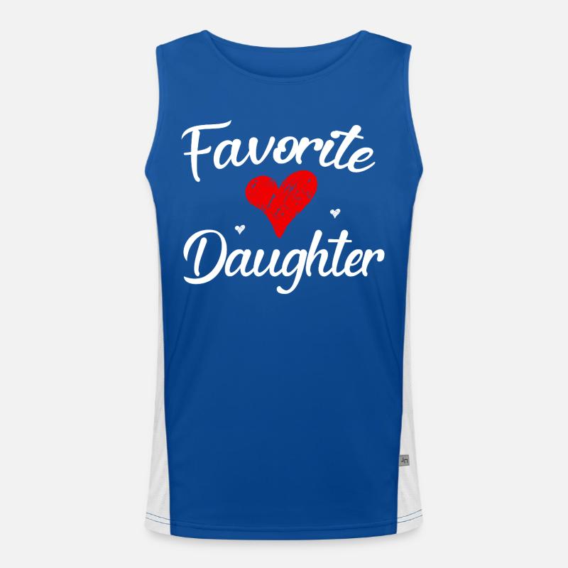 Lieblingstochter Funktionelles Kontrast-Tank Top für Männer 