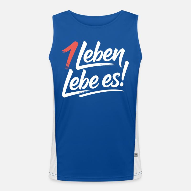 Achtsam leben Funktionelles Kontrast-Tank Top für Männer 