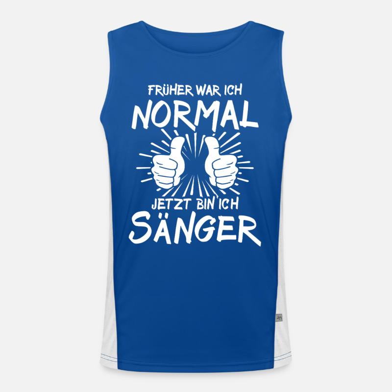 Sänger Funktionelles Kontrast-Tank Top für Männer 