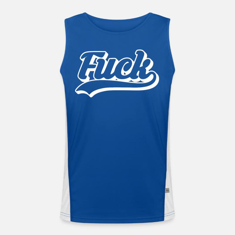 Merde au Rétro Script Débardeur respirant contrasté Homme 