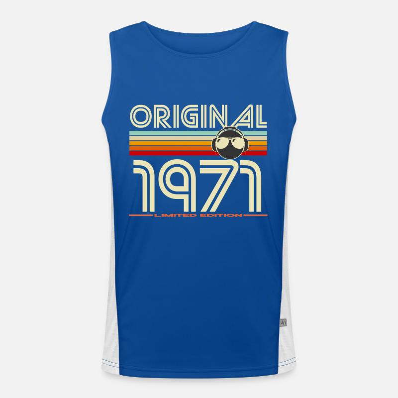 Original 1971 Edition Retro Men's Functional Contrast Tank Top 