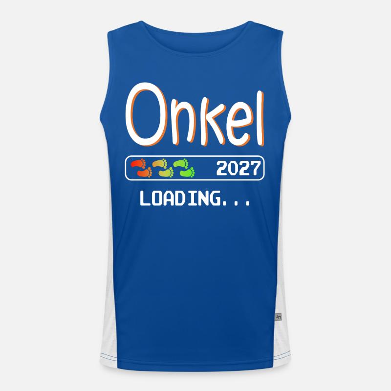 Werdender Onkel 2027 loading ich werde Onkel Funktionelles Kontrast-Tank Top für Männer 