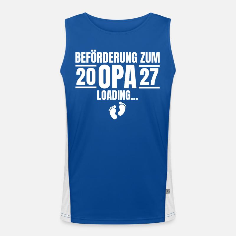 Beförderung zum Opa 2027 Loading Funktionelles Kontrast-Tank Top für Männer 