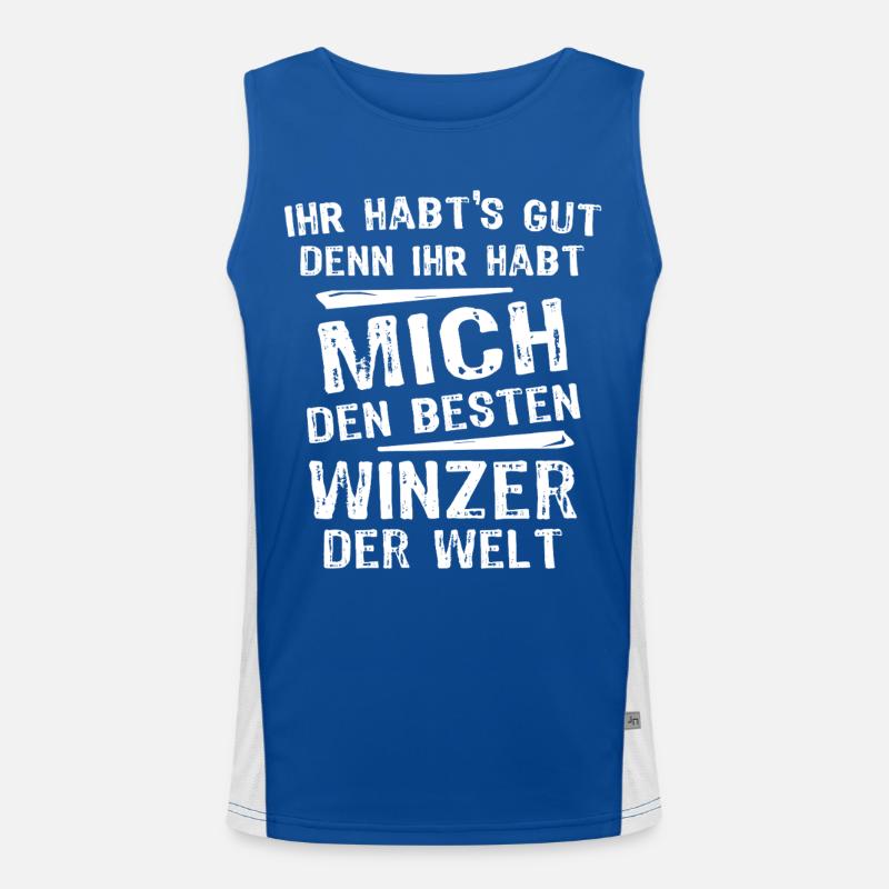 Winzer Funktionelles Kontrast-Tank Top für Männer 