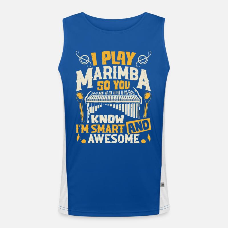 Marimbiste Orchestre d’instruments de percussion Marimba Débardeur respirant contrasté Homme 