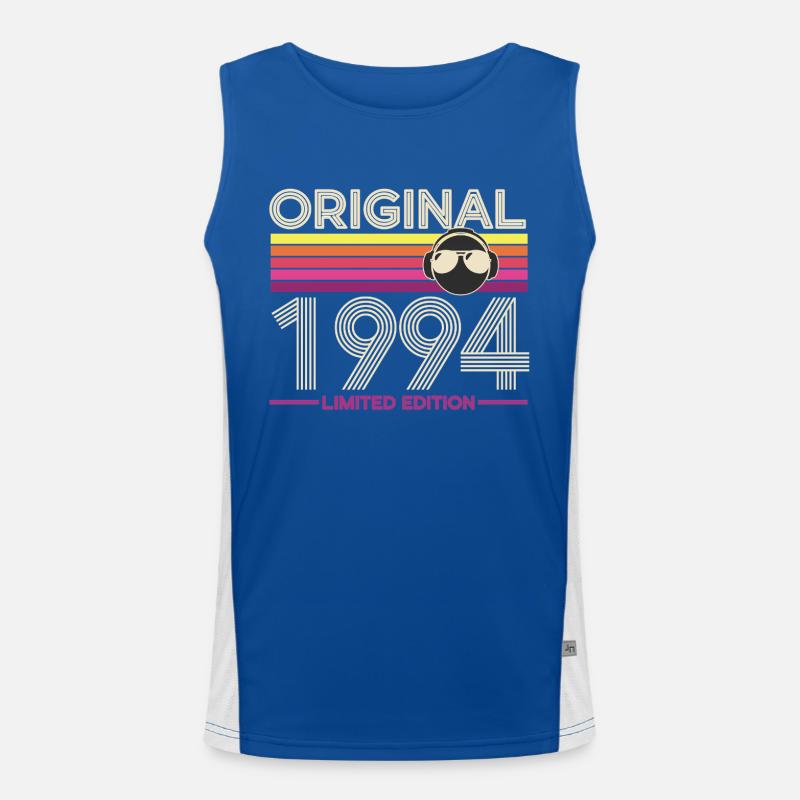 Originale Retro-Edition von 1994 Funktionelles Kontrast-Tank Top für Männer 