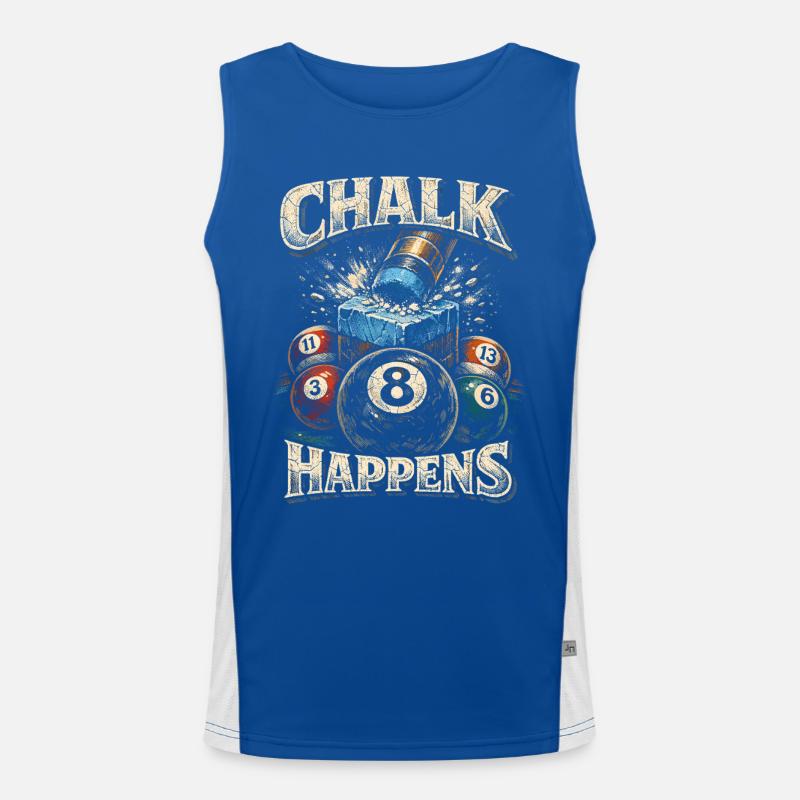 Le billard à 8 billes arrive Débardeur respirant contrasté Homme 