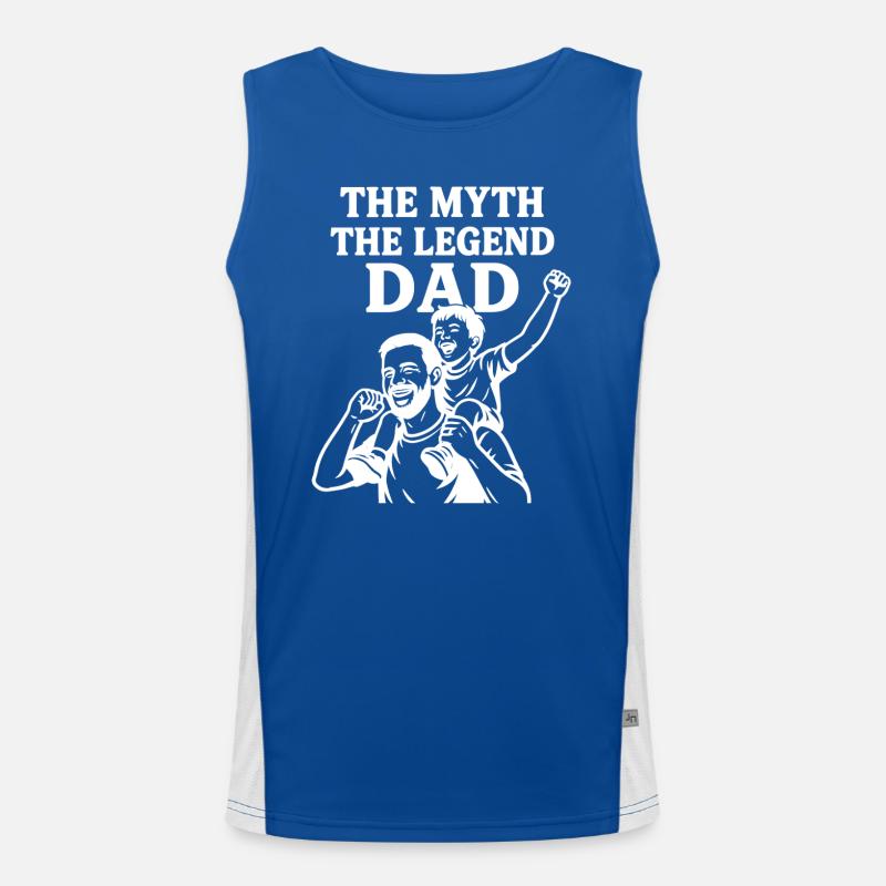 The Man Myth Legend - Bestes Vatertagsgeschenk Funktionelles Kontrast-Tank Top für Männer 
