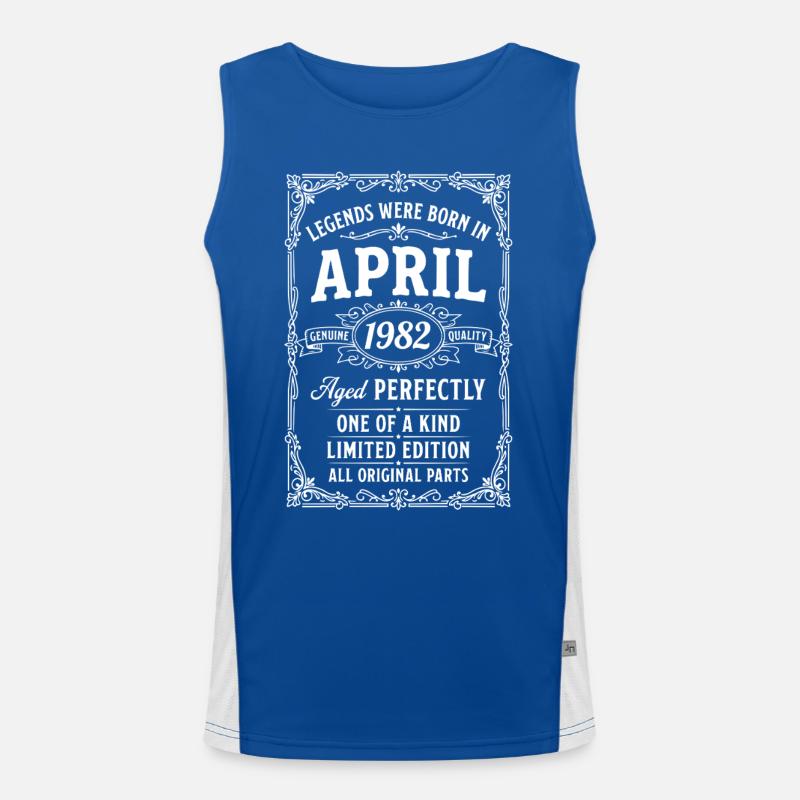 Awesome since April 1982 Men's Functional Contrast Tank Top 