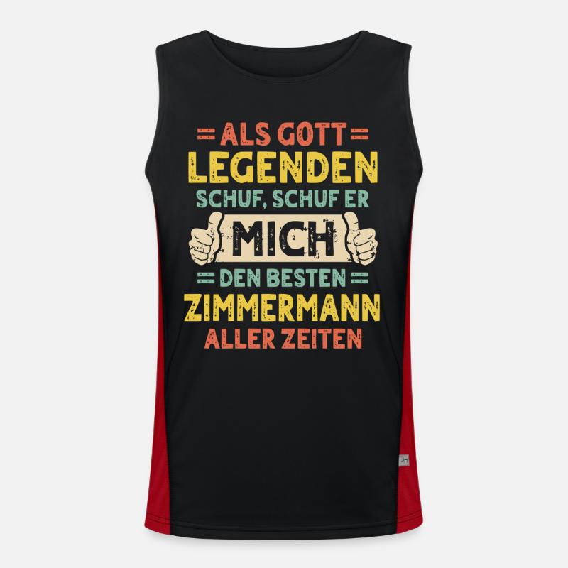 Zimmermann Funktionelles Kontrast-Tank Top für Männer 