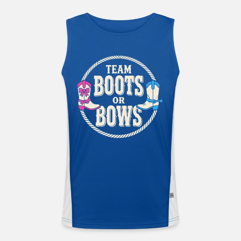 Team Boots Or Bows Western : révélation du design Débardeur respirant contrasté Homme 
