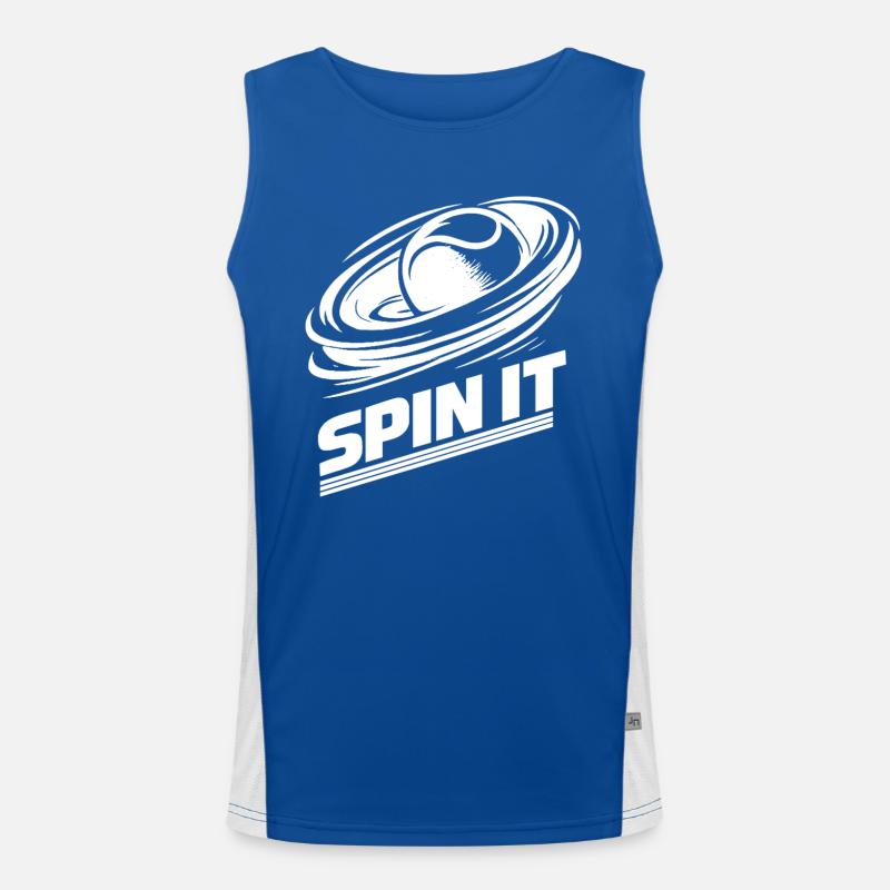 Padel Spin It Sport Leidenschaft Performance Funktionelles Kontrast-Tank Top für Männer 