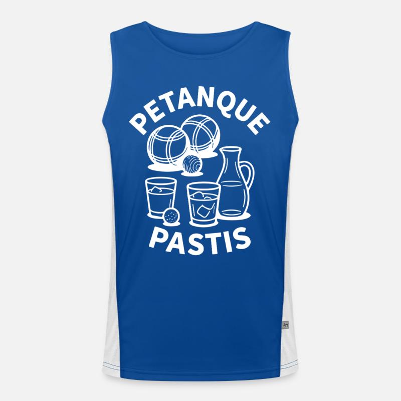 Sport de boule pétanque pastis Débardeur respirant contrasté Homme 