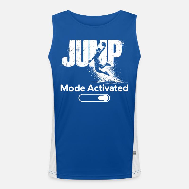 Jump Mode Activated Shirt Basketball Dunk Funktionelles Kontrast-Tank Top für Männer 