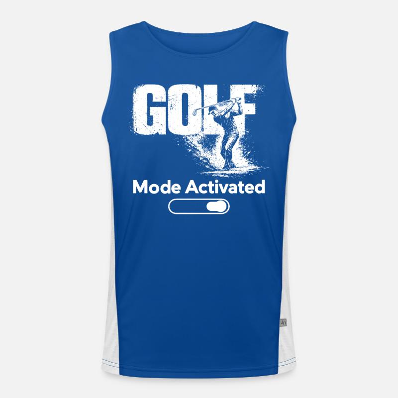 Golf Shirt Golf Mode Activated Golfer Gift Funktionelles Kontrast-Tank Top für Männer 