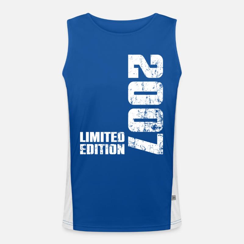 19-jähriges Geburtstagsgeschenk 2007 Junge-Mädchen Funktionelles Kontrast-Tank Top für Männer 