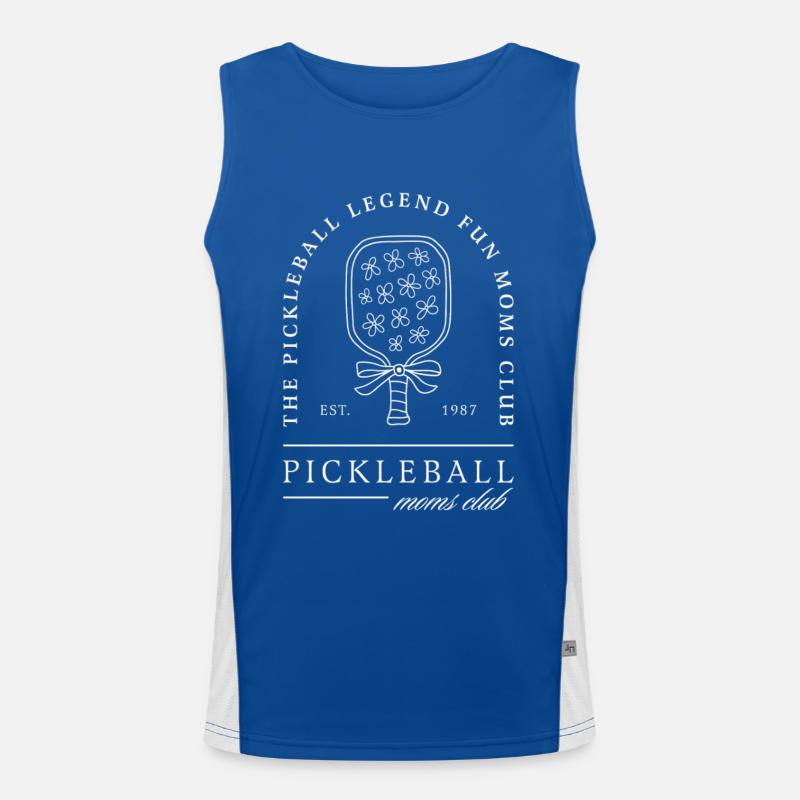 Pickleball-Mama lustige Mutter Funktionelles Kontrast-Tank Top für Männer 