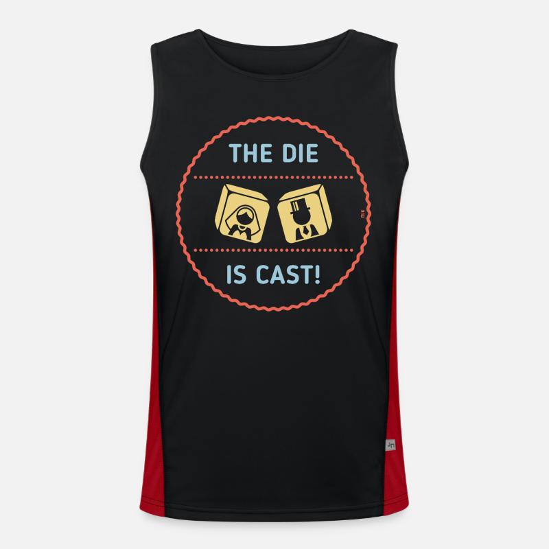 Die Würfel sind gefallen! (Stag Party Game Over-Patch / 3C) Funktionelles Kontrast-Tank Top für Männer 