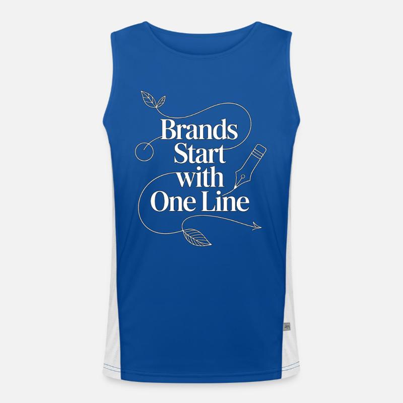 Logo Designer Brands Start With Graphic Designer Funktionelles Kontrast-Tank Top für Männer 