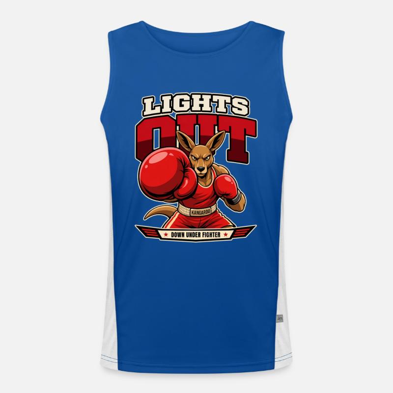 K.-O. Kangaroo – Lights Out Boxing Débardeur respirant contrasté Homme 