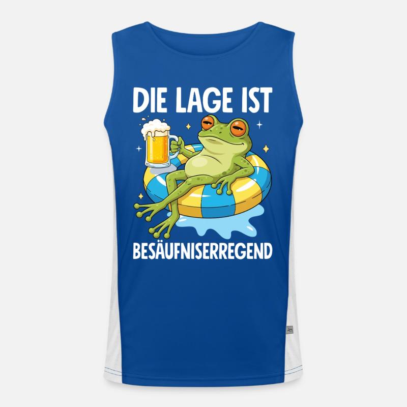 Die Lage Ist Besäufniserregend Funktionelles Kontrast-Tank Top für Männer 