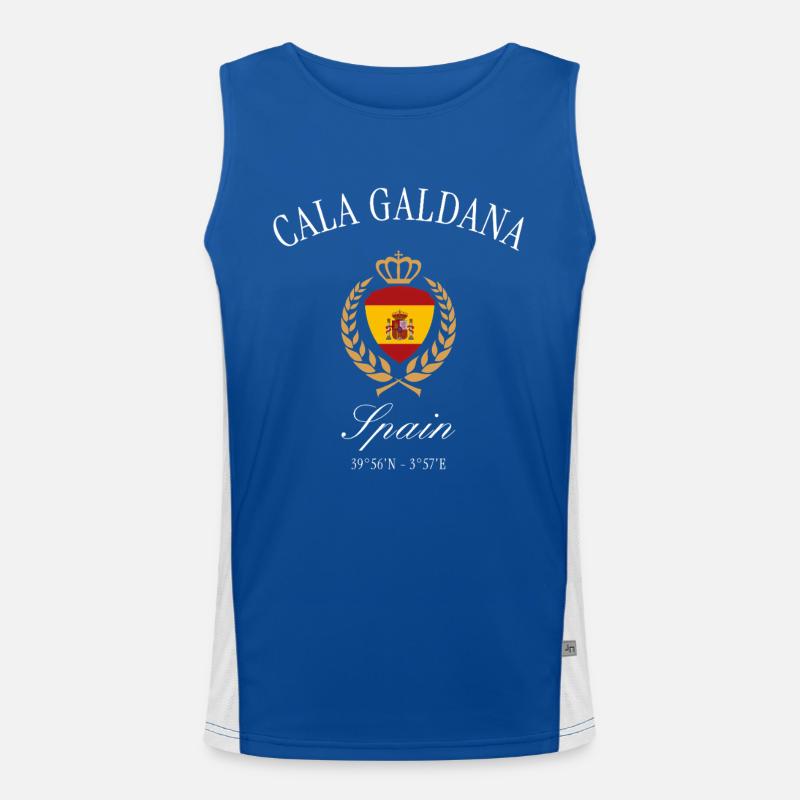 Cala Galdana Menorca Spanien – Reise Souvenir Funktionelles Kontrast-Tank Top für Männer 