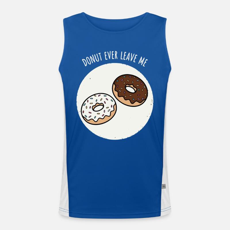 Donut me quitte jamais Débardeur respirant contrasté Homme 