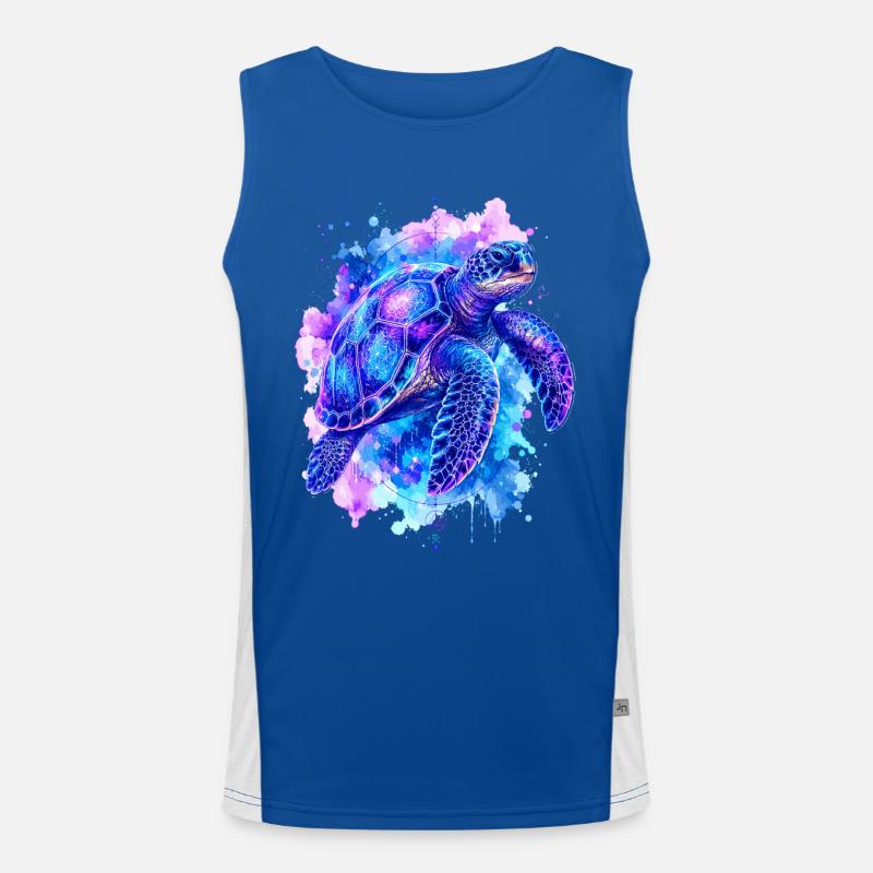 Sea turtle, turtle, water turtle Men's Functional Contrast Tank Top 