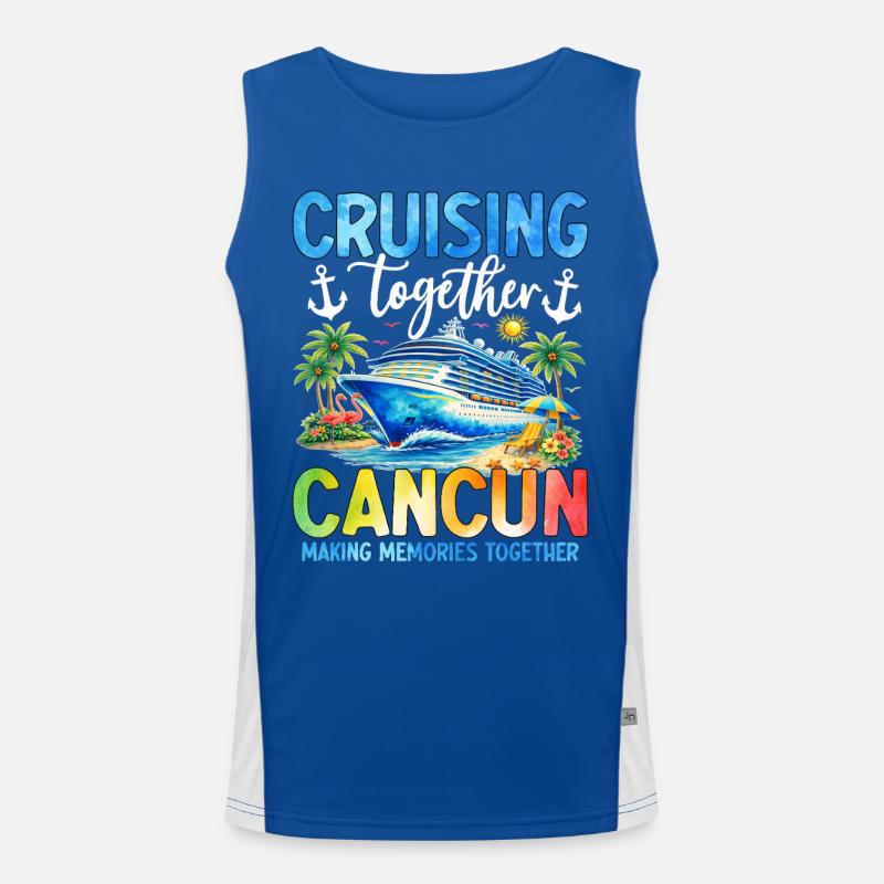 Cruising Together Cancun Funktionelles Kontrast-Tank Top für Männer 