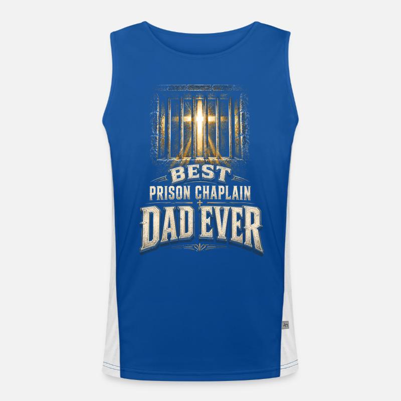 Kaplan Kleriker Pfarrer Best Prison Chaplain Dad Funktionelles Kontrast-Tank Top für Männer 