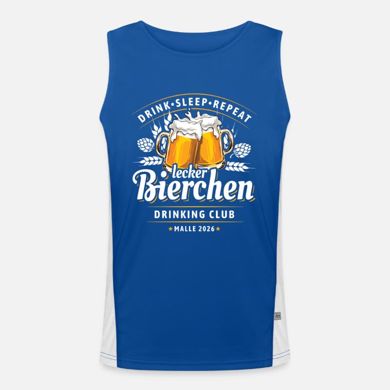 Malle 2026 - Lecker Bierchen Drinking Club Funktionelles Kontrast-Tank Top für Männer 