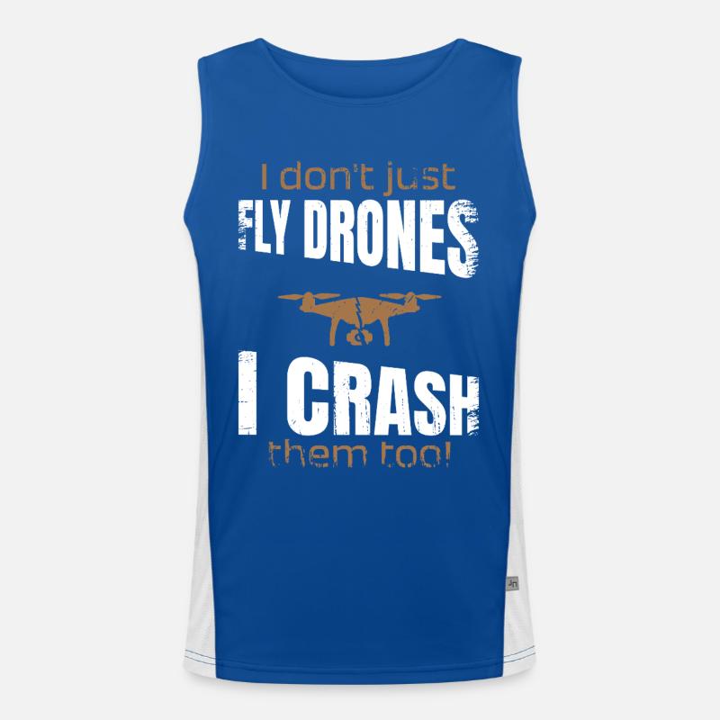 Pilote de drone volant drones Fpv Débardeur respirant contrasté Homme 