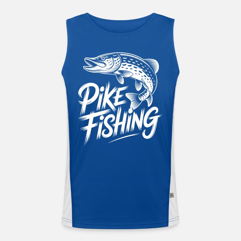 Springender Hecht Funktionelles Kontrast-Tank Top für Männer 