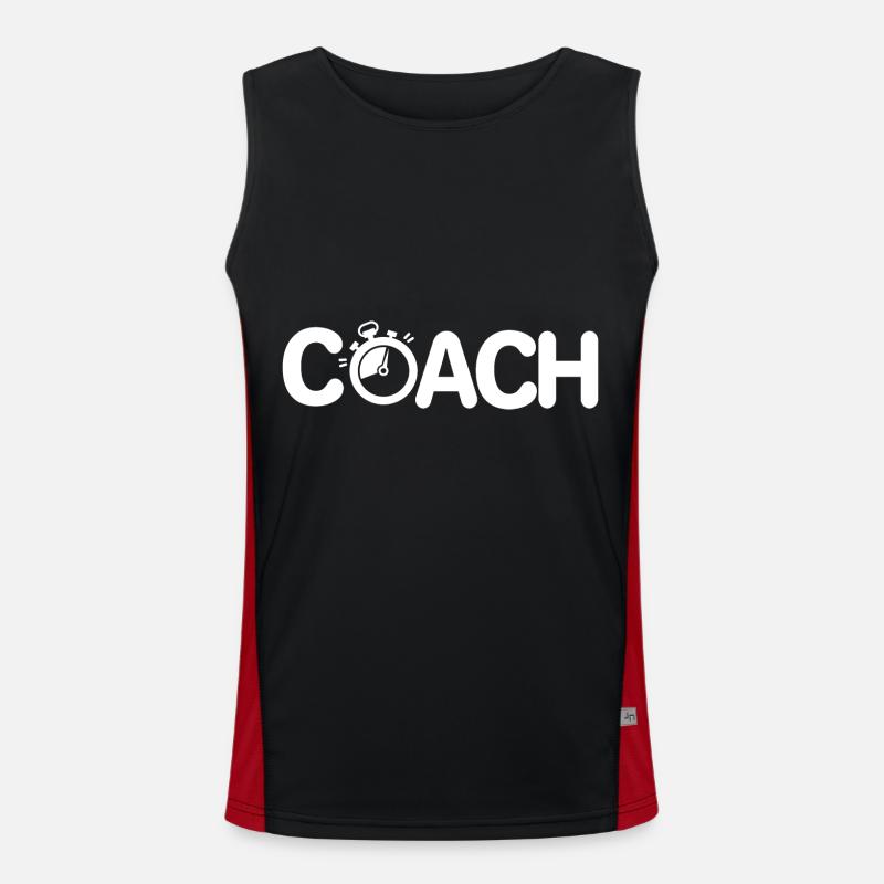 Coach, you're going to get the coaching jersey wet Men's Functional Contrast Tank Top 