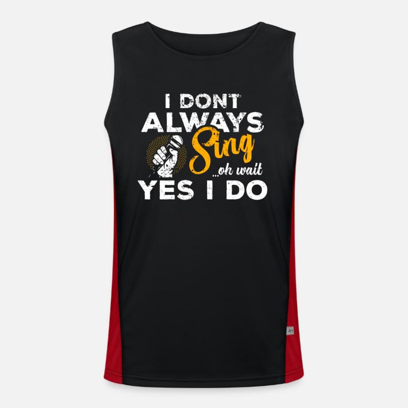 Karaoke Men's Functional Contrast Tank Top 