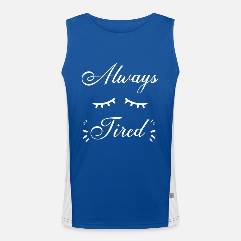 Sleeping job work Men's Functional Contrast Tank Top 