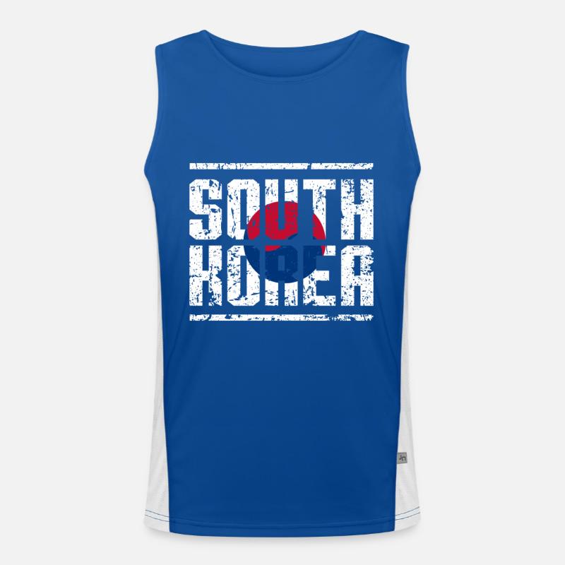 Corée du Sud Corée du Sud Armoiries d'Asie Débardeur respirant contrasté Homme 